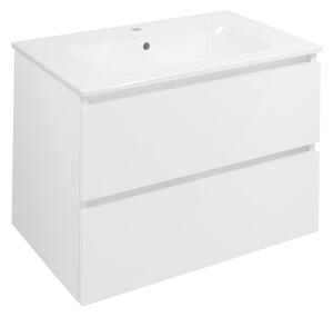 Sapho Sapho, EZARA umývadlová skrinka 69,8x52x46cm, biela lesk, EZ701-3030