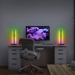 OSRAM SMART+ WiFi stolová lampa CORNER MAGIC, čierna 43 cm RGB, Čierna, Obývacia izba / jedáleň, Hliník, Moderný