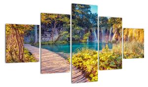 Vodopády v prírode - obraz (Obraz 125x70cm)