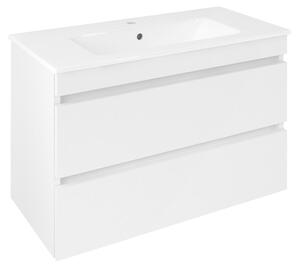 Sapho Sapho, EZARA umývadlová skrinka 78x54x39cm, biela lesk, EZ792-3030