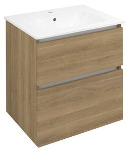 Sapho Sapho, EZARA umývadlová skrinka 59,2x64x46cm, dub cuneo, EZ601-2525