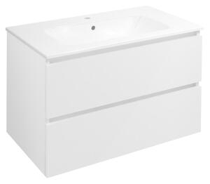 Sapho Sapho, EZARA umývadlová skrinka 79,8x52x46cm, biela lesk, EZ801-3030