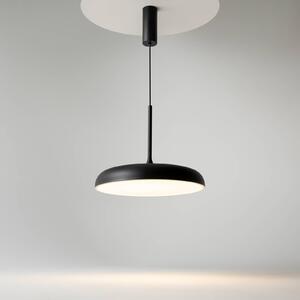 Maytoni LED závesné svietidlo Gerhard, Ø 40 cm, čierne, kovové, Čierna, Obývacia izba / jedáleň, kov, Moderný, Závesné svietidlo