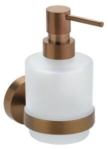 Sapho Sapho, X-ROUND COPPER dávkovač mydla 200ml, mliečne sklo, medená matná, XR103PG