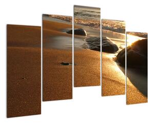 Obraz piesočné pláže (Obraz 125x90cm)