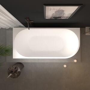 Erga Zara, rohová voľne stojaca vaňa 140x72 cm + odtoková zátka, ľavá, biela lesklá, ERG-ZARA-140072L-WH-WH