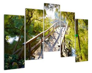 Moderné obraz - most cez vodu (Obraz 125x90cm)