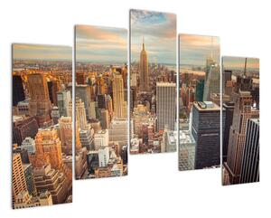 Moderný obraz do bytu - mrakodrapy (Obraz 125x90cm)