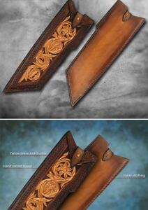 KnifeBoss kuchařský damaškový nůž Chef / Kiritsuke 8" (200 mm) Chameleon