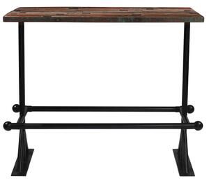 Barový stôl, recyklovaný masív, rôznofarebný 150x70x107 cm