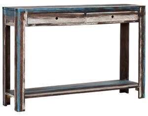 Konzolový stolík vo vintage štýle masívne drevo 118x30x80 cm