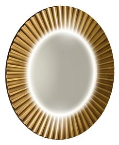 Sapho Sapho, PRIDE STRIP guľaté zrkadlo s LED osvetlením v ráme, priemer 75cm, bronz, PD754