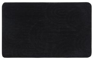 Aqualine Aqualine, RIST kúpeľňová predložka, 50x80cm, 100% polyester, protišmyk, čierna, NI8591