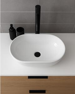 Erga Della, umývadlo na dosku 475x340x140 mm, biela lesklá, ERG-V03-DELLA48-WH