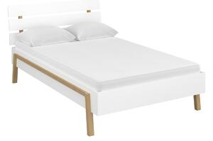 Manželská posteľ 120 cm Berry (biela) (bez roštu a matraca). Vlastná spoľahlivá doprava až k Vám domov. 1052773