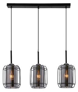 Čierny závesný luster Jonera pre žiarovku 3x E27 – LED lustre a svietidlá > Kolekcie svietidiel > Kolekcia svietidiel JONERA
