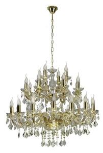 Zlatý krištáľový luster Maria Teresa pre žiarovku 28x E14 – LED lustre a svietidlá > Kolekcie svietidiel > Kolekcia svietidiel MARIA