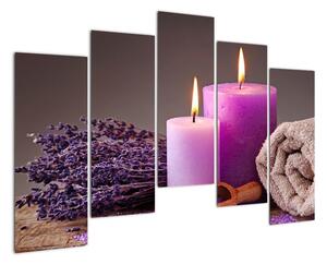 Obraz - Relax, sviečky (Obraz 125x90cm)