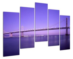 Obraz dlhého mosta (Obraz 125x90cm)