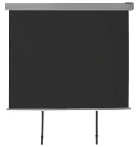 Bočná markíza na balkón, multifunkčná 150x200 cm, čierna