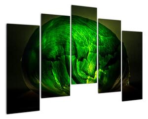 Zelená moderná abstrakcie (Obraz 125x90cm)