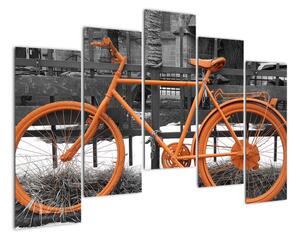 Obraz oranžového kolesá (Obraz 125x90cm)