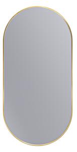Erga Oval, oválne zrkadlo 50x100cm, zlatý rám, ERG-V01-OVAL-5010-GD