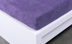 XPOSE® Detská froté plachta Exclusive - fialová 60x120 cm
