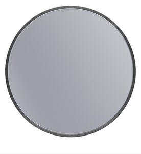 Erga Round, okrúhle zrkadlo 40cm, čierny rám, ERG-V01-ROUND-4040-BK