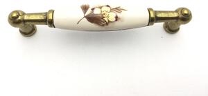 Interex ARDENIA zlatá antik/ porcelán/ kvetina 96 mm