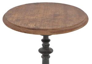 Koncový stolík z jedľového dreva 40x64 cm hnedý
