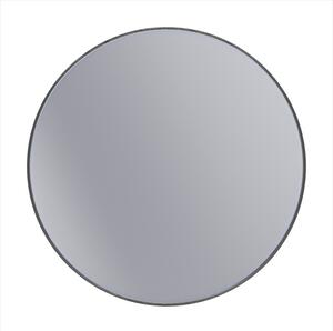 Erga Round, okrúhle zrkadlo 80cm, čierny rám, ERG-V01-ROUND-8080-BK