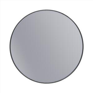 Erga Round, okrúhle zrkadlo 60cm, čierny rám, ERG-V01-ROUND-6060-BK