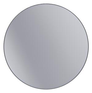 Erga Round, okrúhle zrkadlo 120cm, čierny rám, ERG-V01-ROUND-1212-BK