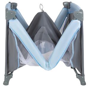 LUPILU® Cestovná postieľka pre bábätká, 120 x 60 cm (modrá) (100334212)