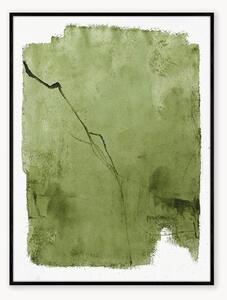 Ručne maľovaný obraz na plátne Green Layer