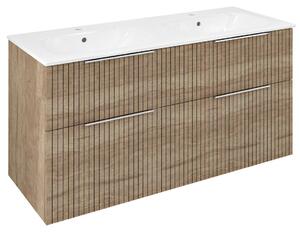 Sapho Sapho, CIRASA STRIP umývadlová skrinka 118,4x64x46cm, dub alabama, CR121-2322-21
