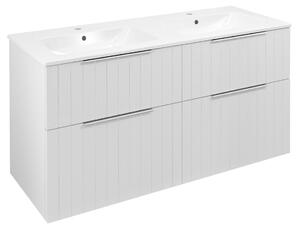 Sapho Sapho, CIRASA STRIP umývadlová skrinka 118,4x64x46cm, biela matná, CR121-3131S-21