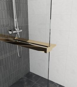 Erga Paris, polička/držiak na uteráky pre sprchovú zástenu (max. 140cm), zlatá lesklá, ERG-V02-PARIS-SHELF-GD
