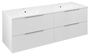 Sapho Sapho, CIRASA umývadlová skrinka 139,6x52x46cm, biela lesk, CR141-3030-21