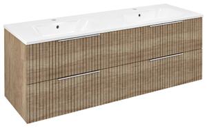 Sapho Sapho, CIRASA STRIP umývadlová skrinka 139,6x52x46cm, dub alabama, CR141-2322-21