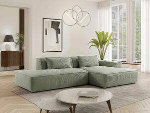 ROHOVÁ SEDAČKA, plast, textil, kompozitné drevo, mätovozelená Livetastic - Sedačky, Online Only