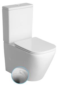 Sapho Sapho, IMALA kombi WC, Vortex Rimless, spodný/zadný odpad, biela, PC107V