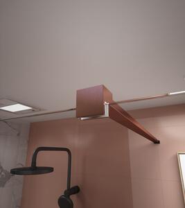Erga Paris, stabilizačná vzpera pre sprchové zásteny s hrúbkou skla 8mm, dĺžka max. 150cm, medená matná, ERG-V02-PARIS-BAR-CO
