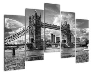 Tower Bridge - moderné obrazy (Obraz 125x90cm)