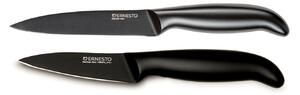 ERNESTO Kuchynský nôž, čierny (súprava univerzálny nôž a lúpací nôž) (100336408)