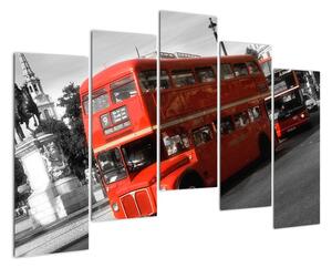Anglický autobus Double-decker - obraz (Obraz 125x90cm)