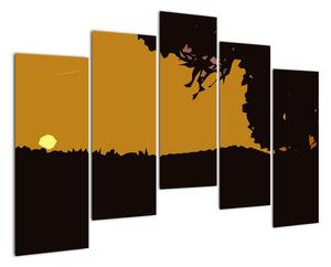 Západ slnka - obraz do bytu (Obraz 125x90cm)