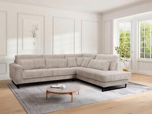 ROHOVÁ SEDAČKA, textil, kompozitné drevo, béžová Livetastic - Sedačky, Online Only