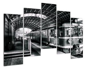 Obraz vlakovej stanice (Obraz 125x90cm)